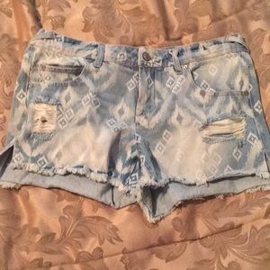 Altar’d State Jean Printed Shorts